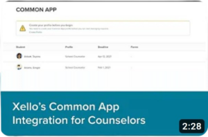 Common App Inetgration for Couselors Video
