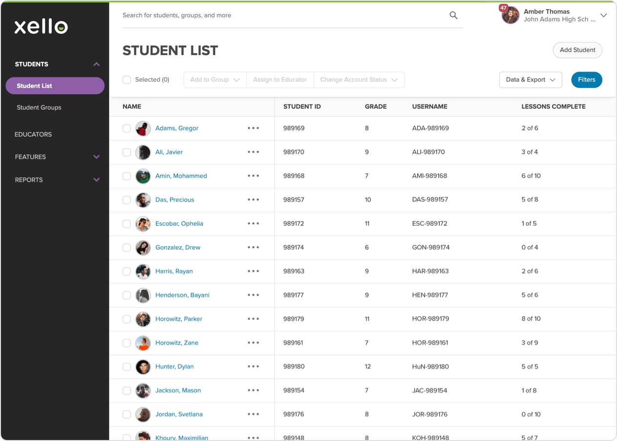 Educator tools xello
