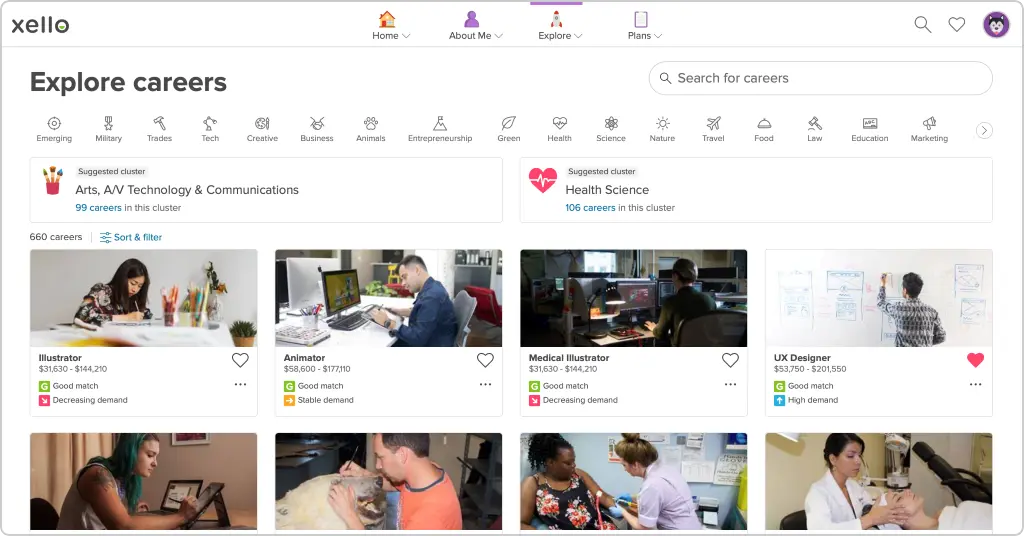 Explore careers