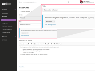 Prerequisites for Custom Lessons